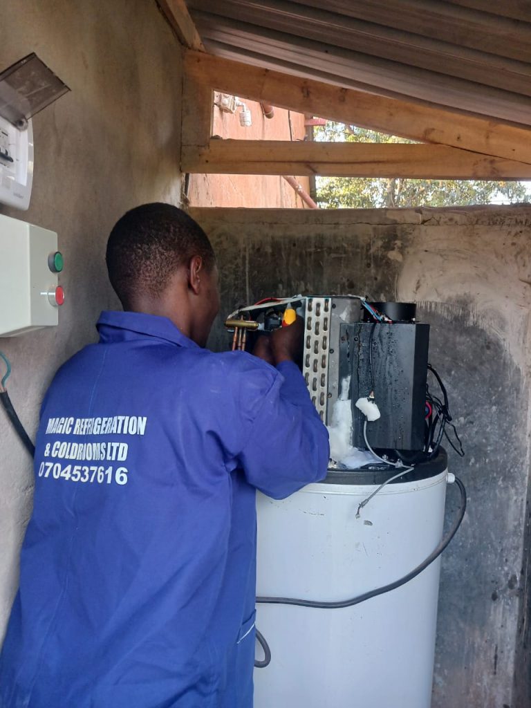 “Modern heat pump system installed for home comfort in Nairobi”