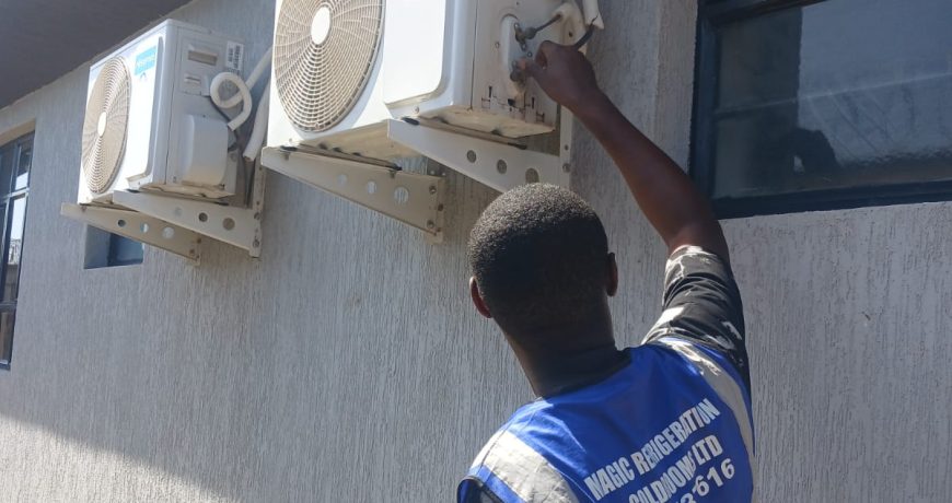 AC done by magic refrigeration and cold rooms kenya